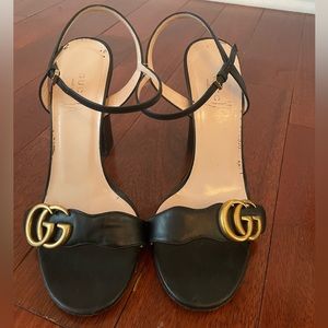 100% authentic gucci leather sandal